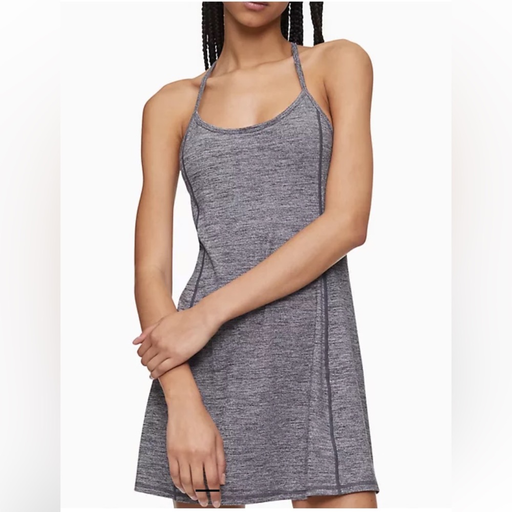 Calvin Klein Women’s Performance Strappy Tank Active Dress Gray NWT Racerback